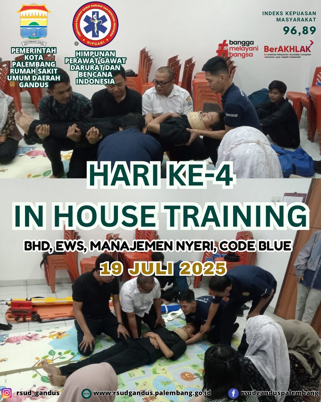 Penguatan Kompetensi Pegawai RSUD Gandus dalam Penanganan Kegawatdaruratan Terintegrasi
